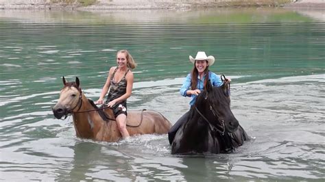 amber marshall bikini|Heartlands Amber Marshall Swims with Horses